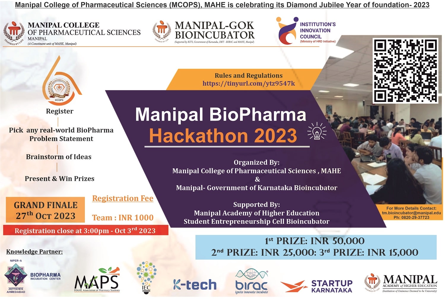BioPharma Hackathon - bioincubator.manipal.edu